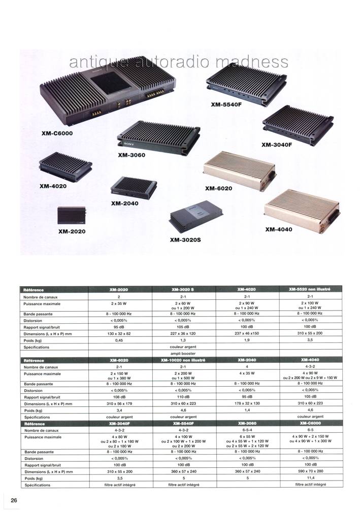 Catalogue autoradio SONY vintage 1992 (5)