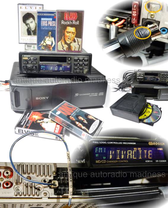 Vintage SONY car stereo model XR-C5090R + CDX-605 - Year 1998 - 2