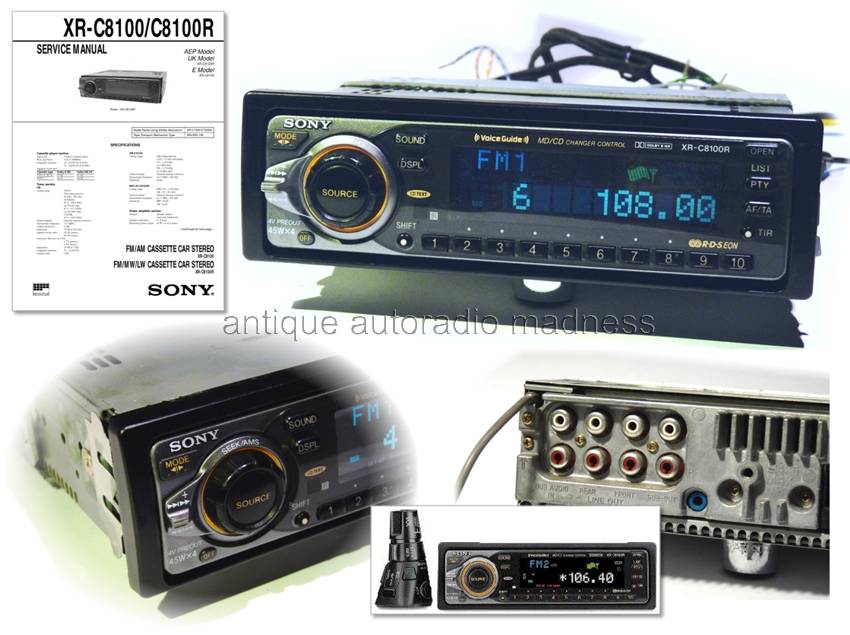 Vintage SONY car stereo model XR-C8100R - Year 1998 - 2