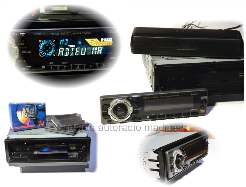Vintage SONY MiniDisc car stereo model MDX-CA580 - year 2001 - 4