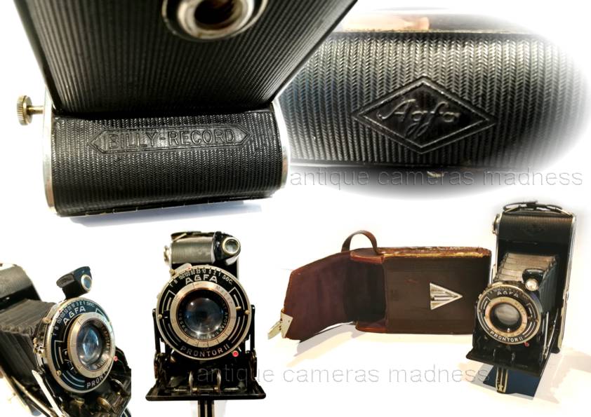 Vintage AGFA  Folding camera model Prontor II Billy- Record - 2