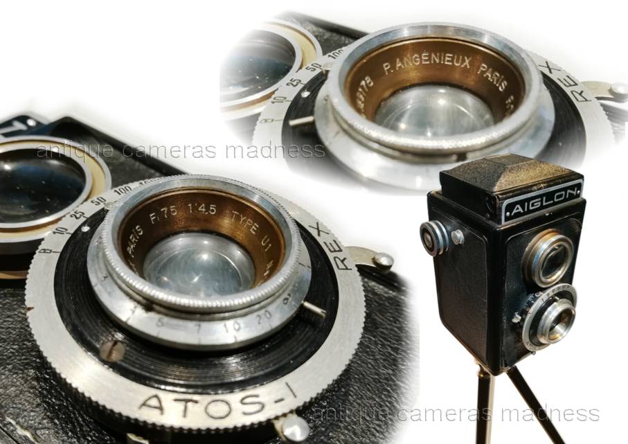 Very old AIGLON (ATOS) REX - Reflex camera - F 75 - 1/4,5 - 4