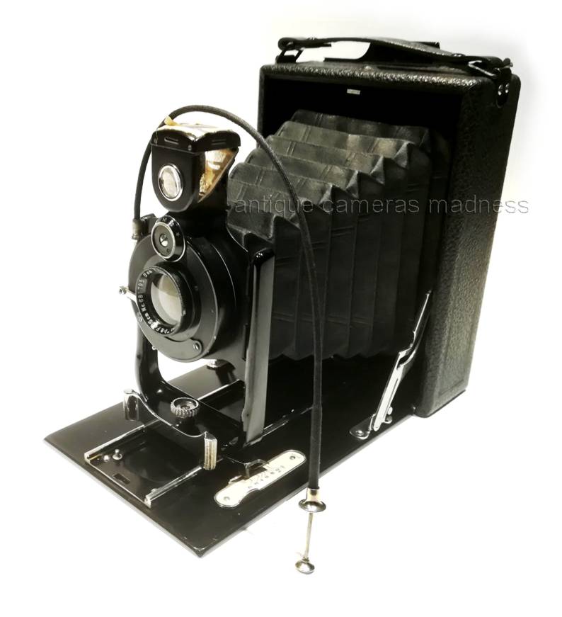Ancien appareil photo pliant à soufflet (folding) ICA - Extra - Rapid - Hellios Aplanat - 1920 - 3