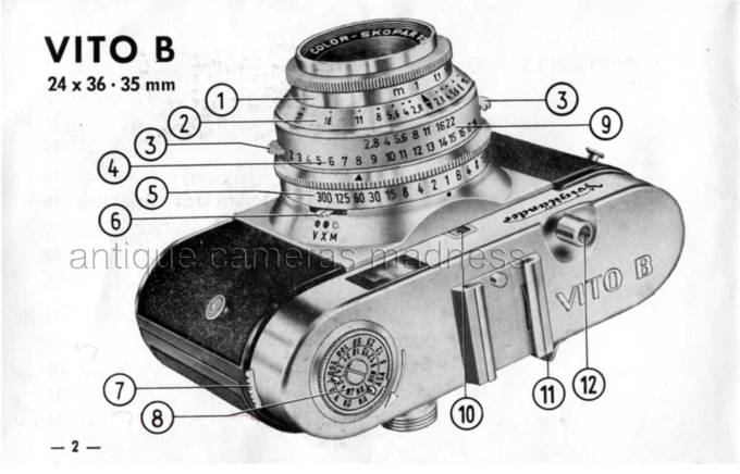VoigtLander VITO B camera - Instructions for use - 2