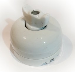 Electricité ancienne porcelaine - Interrupteur rotatif CR 2