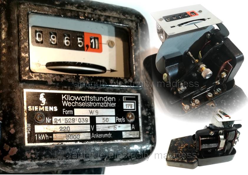 Compteur de consommation électrique vintage Contimeter-Bruxelles modèle 731-A-51  -2
