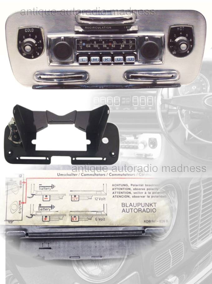 Oldschool JAGUAR car stereo model BLAUPUNKT Koln - XJS mounting console - year 1070