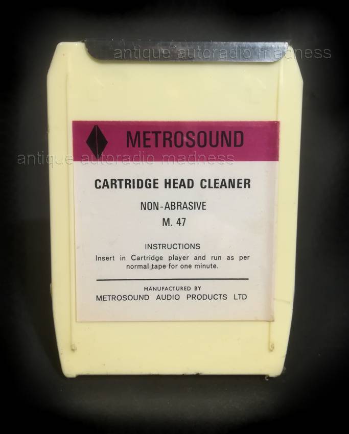8 track stereo Cartridge HEAD CLEANER (MetroSound)