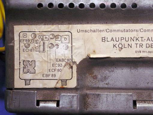 Vintage BLAUPUNKT car radio (1961) : Technical infos - 7