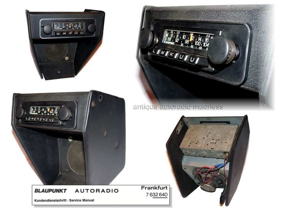 Oldschool BLAUPUNKT car radio model: Frankfurt  7 632 641 200 serie E  - 2