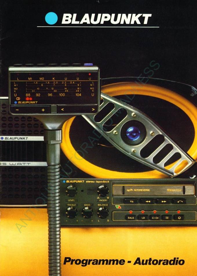 Vintage BLAUPUNKT car stereo catalog year 1980 (Belgium) - 1