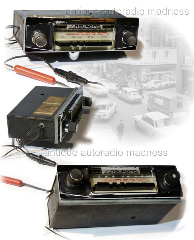 Oldschool car radio NEUKORD - 1970 - (VISSEAUX Break)