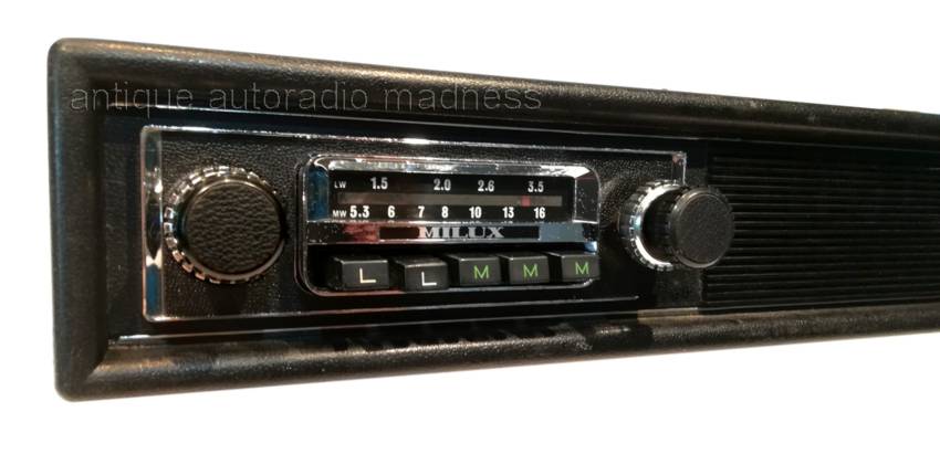 Vintage stereo car radio MILUX model M 812 L