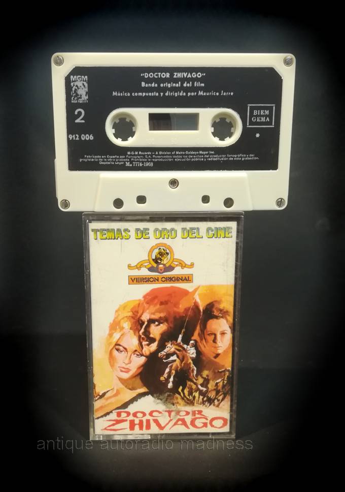 Vintage compact audio cassette Film collection: Dr JIVAGO - Maurice JARRE