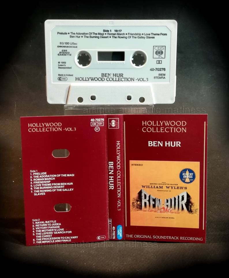 Oldschool compact mini cassette: Ben Hur (William Wyler 1959