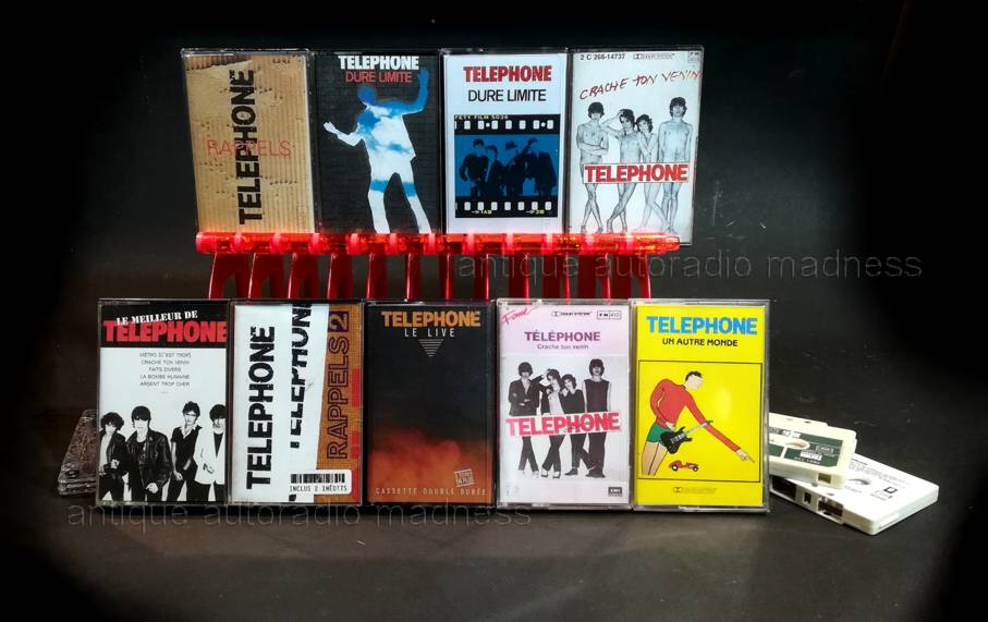 Collection vintage mini cassette audio: groupe TELEPHONE