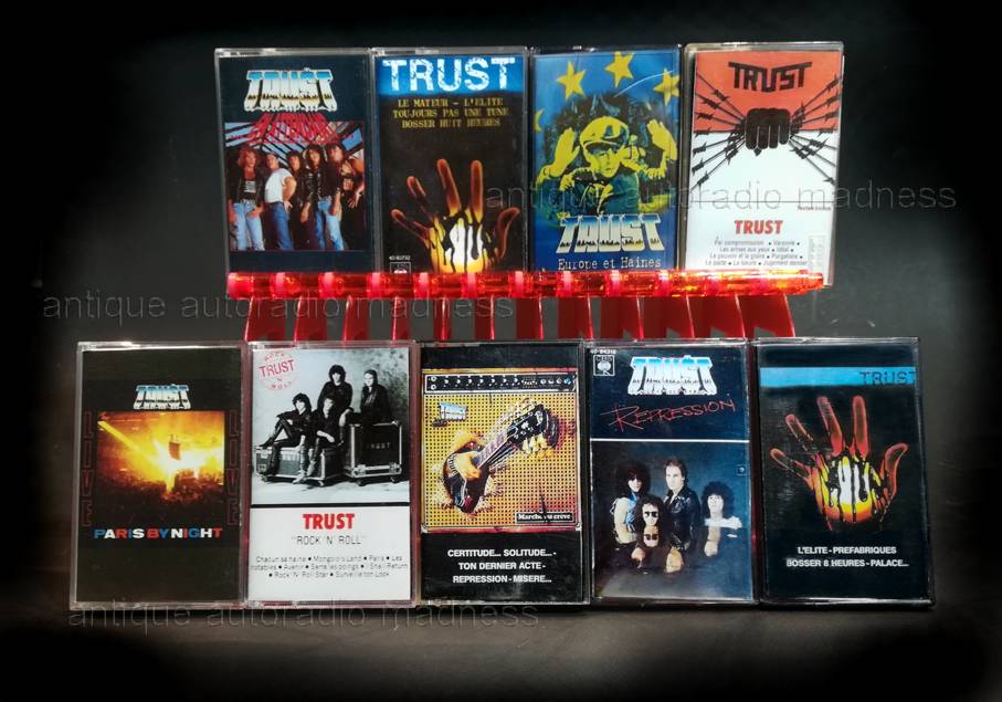 Vintage compact audio cassette collection: TRUST