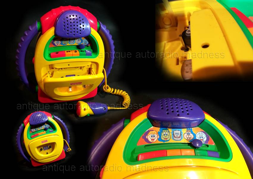 Old schhol compact audio cassette player / recorder with Karaoke for children model FISCHER-PRICE B0334 (Year 2002) - 3