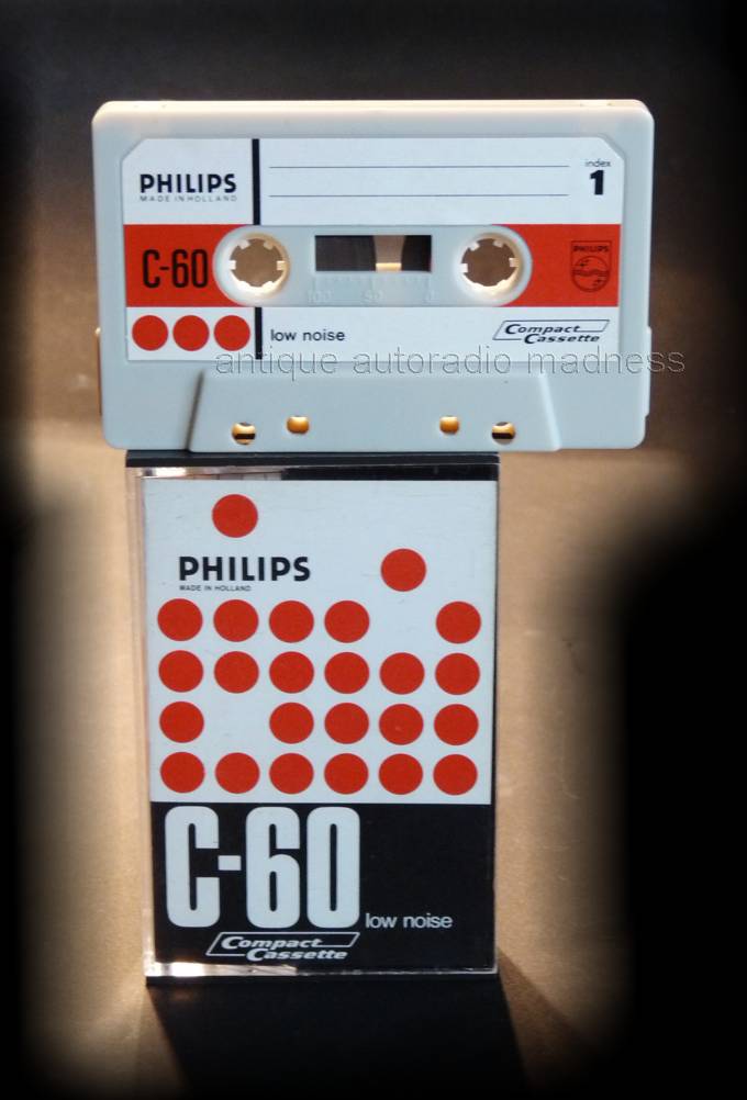Mini cassette audio PHILIPS 1971 - Low Noise C 60