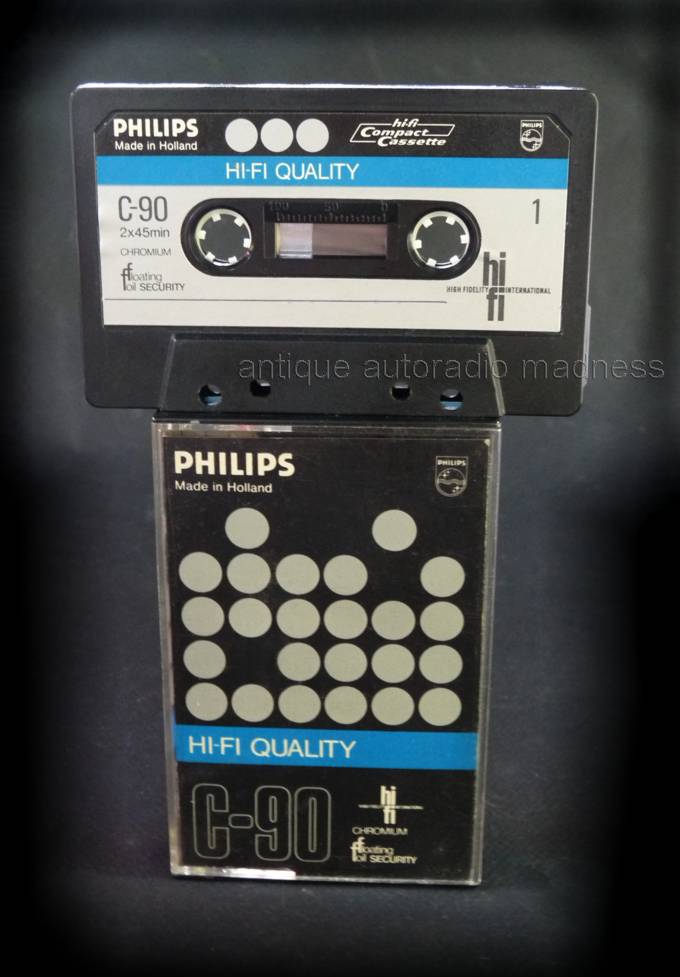 Mini cassette audio PHILIPS type HiFi Quality C-90 (1975) 