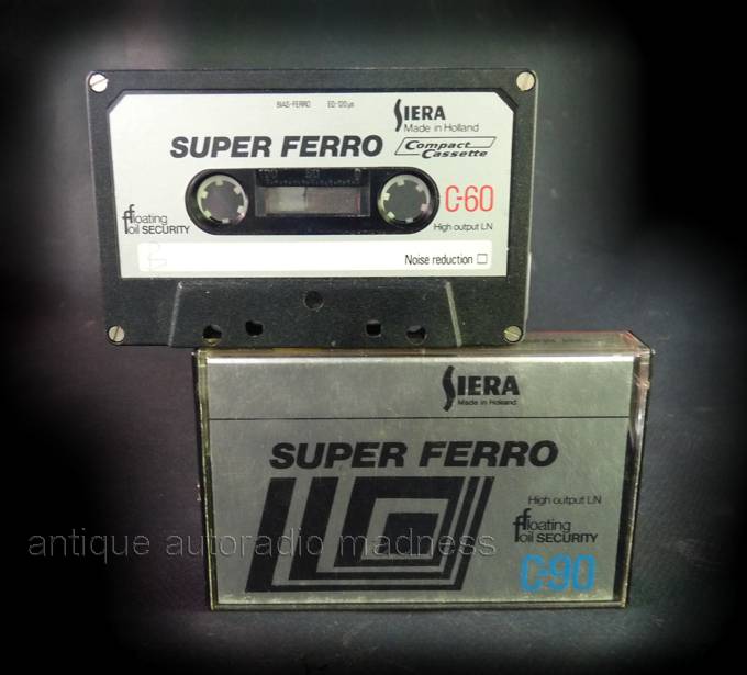 Mini cassette audio SIERA type Super Ferro C-60 (1975)