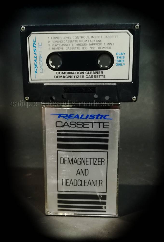 Vintage Audio tape mini cassette REALISTIC  collection: model Cassette combination Cleaner & Demagnetizer