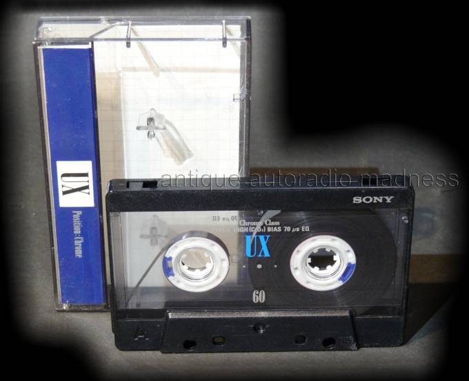 Vintage SONY compact audio tape cassette  typ UX 60  year 1992