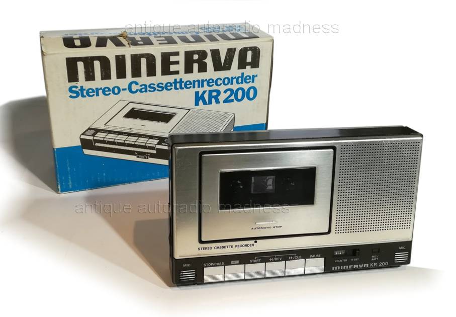 Old school Stereo Cassette recorder MINERVA model KR 200