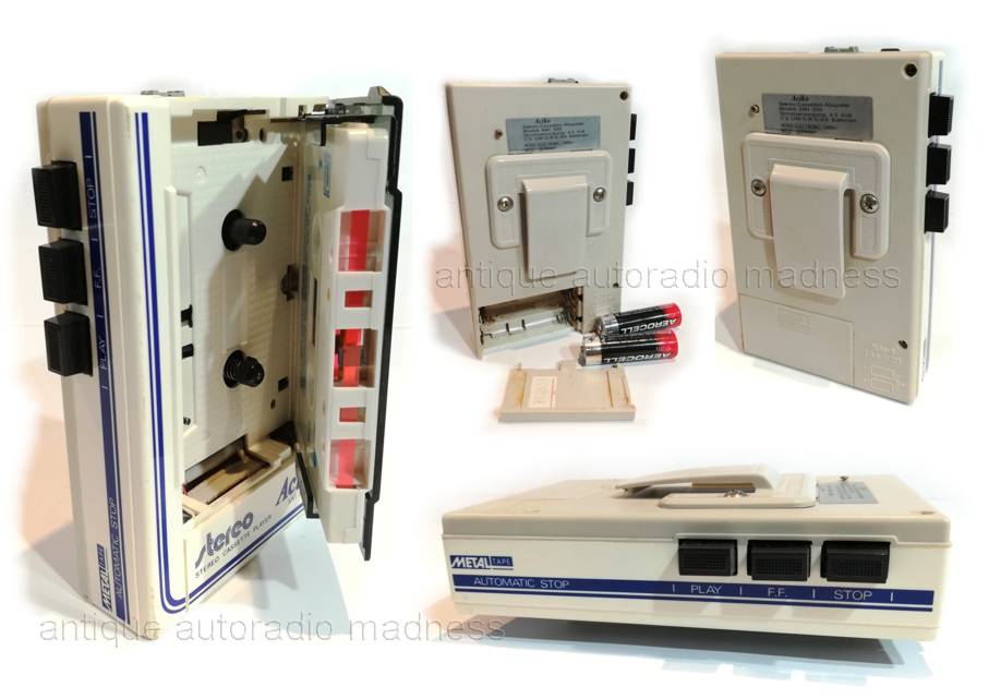 Vintage Mini stereo cassette player ACIKO model AWI-209 - Walkman - 2