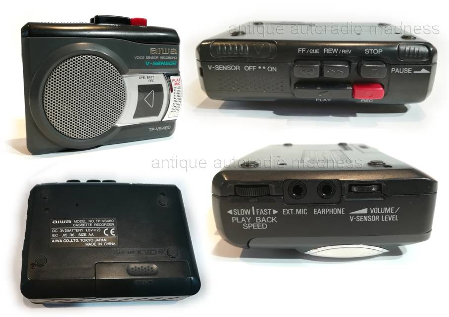 Vintage Mini stereo cassette player AIWA model TP-VS480 - Walkman - 2