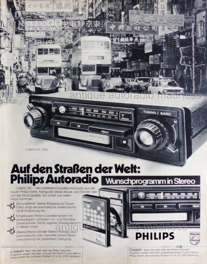 Ancien publicit PHILIPS (1977 - Germany)  - Modele IAC 660