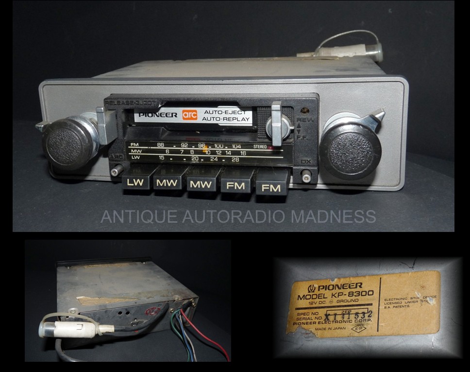 Vintage PIONEER car stereo model KP-8300 - 1977