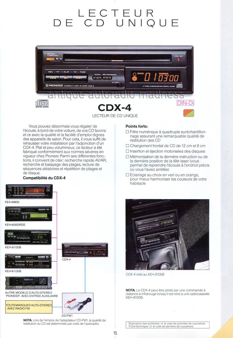 Ancien catalogue PIONEER car audio (Belgique Fr) anne 1990 - 1Ancien catalogue PIONEER car audio (Belgique Fr) anne 1990 - 15