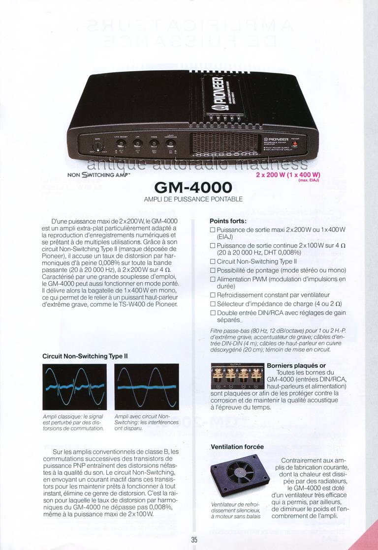 Ancien catalogue PIONEER car audio (Belgique Fr) anne 1990 - 35