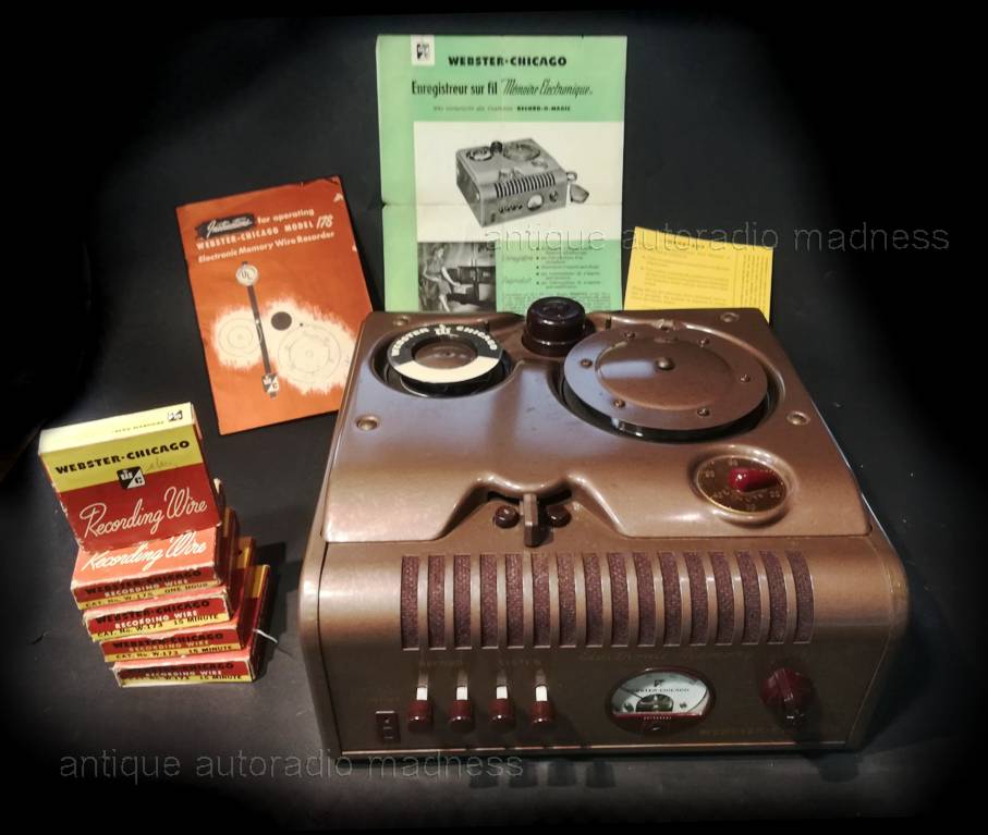 Old school wire recorder WEBSTER CHICAGO model 178-1 - 1948 (New) - 1