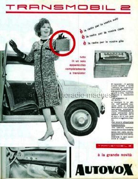 Publicit� 1960 italienne du mod�le AUTOVOX Transmobil 2 (1960)