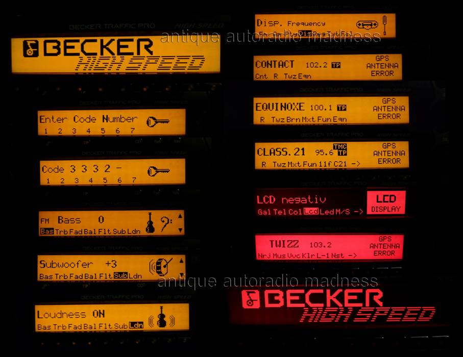 Vintage BECKER car stereo: Traffic Pro High Speed BE7821 - 5