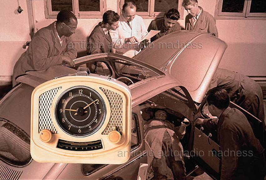 BECKER "Monza" car radio advertisement (Engineers working on VW 1952)