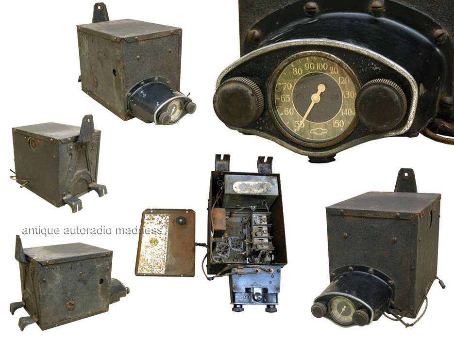 Autoradio très ancien (1934) MASTER RADIO d'origine pour CHEVROLET  fabrication DELCO modèle 600565 - 2
