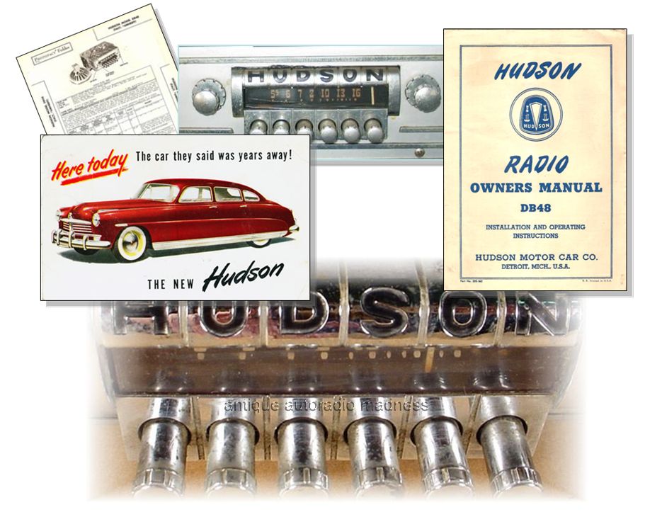 Old school chrom auto radio for HUDSON (1948) - model DB-48