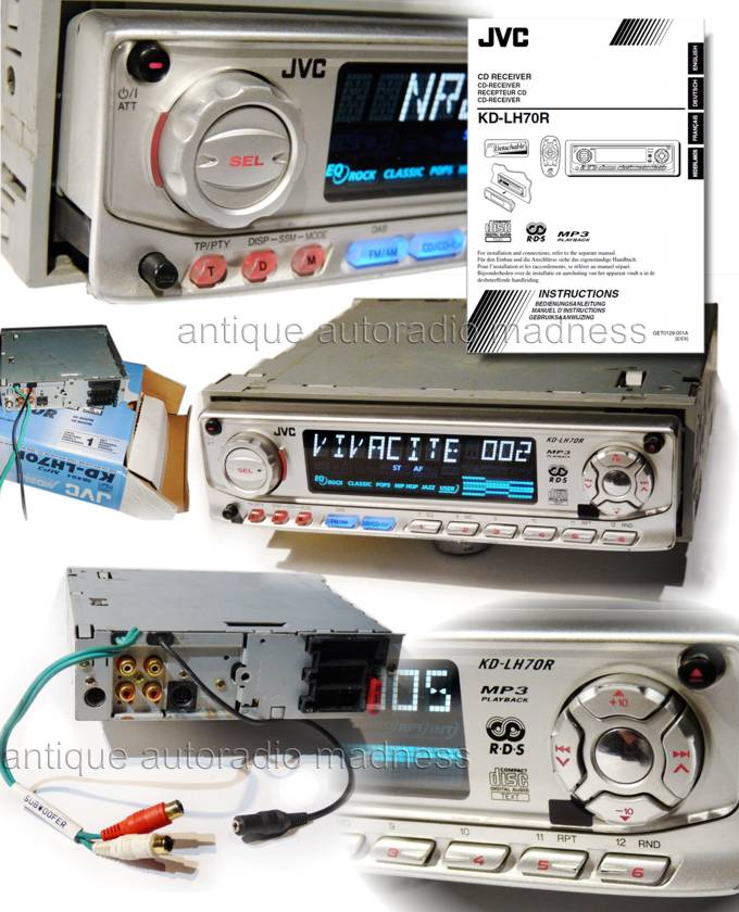 Autoradio ancien JVC modle KD-LH70R - anne 2003