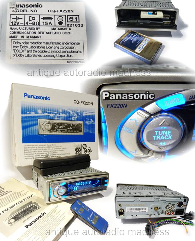 Old PANASONIC car radio model CQ-FX220N + CXDP88N year 2000 - 1