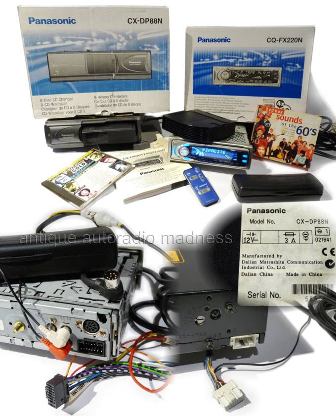 Old PANASONIC car radio model CQ-FX220N + CXDP88N year 2000 - 2