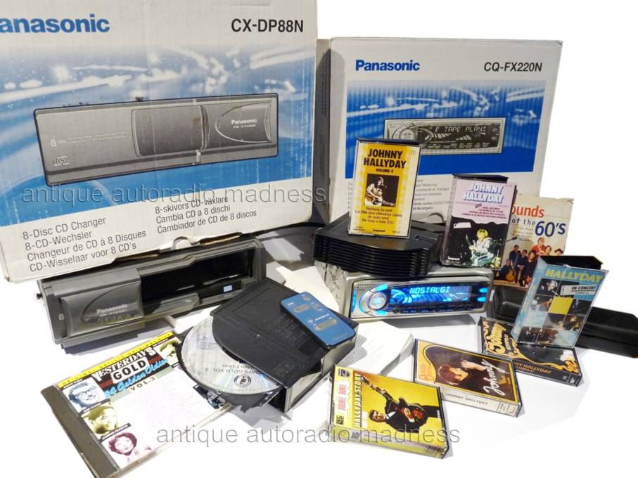 Old PANASONIC car radio model CQ-FX220N + CXDP88N year 2000 - 4
