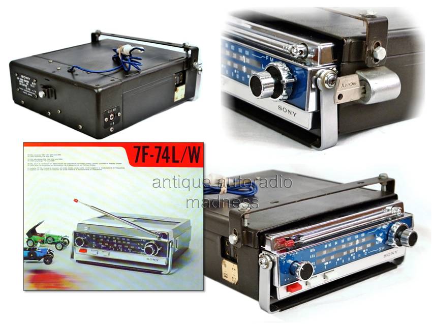 Vintage SONY portable radio 7F-74DL (car radio) - 1967 - 3